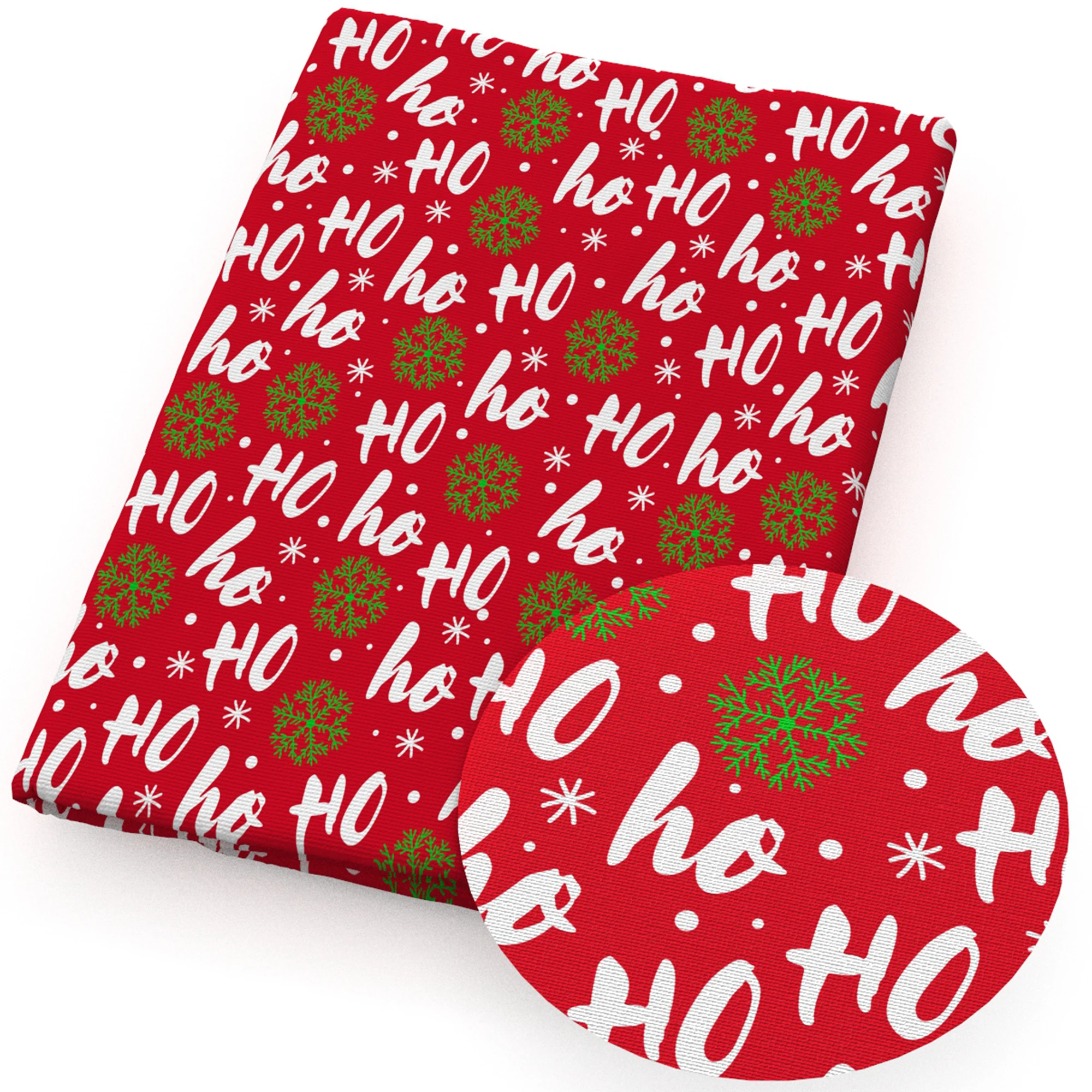 50*145cm Christmas Present Polyester Or Pure Cotton Fabric Print Cloth Sheet Handmade Mask Material DIY Dress Supplies Home Text