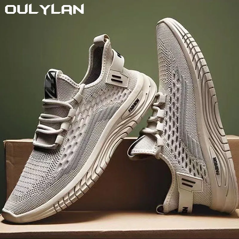 Fashion Sneakers Lightweight Men Casual Shoes Breathable Male Footwear Lace Up Walking Shoe  Mesh Outdoor Sports Running Shoes