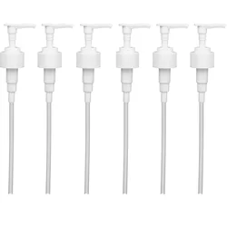 6Pcs White Soap and Lotion Pump, Fits Most 32oz Soap Bottles, 28/410 Neck, 2cc Dispensed Per Pump
