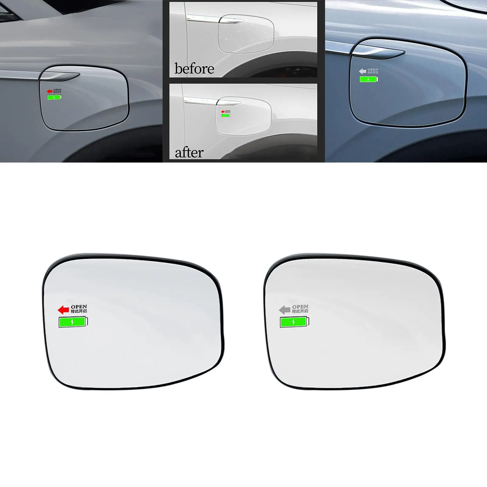 Auto Charging Port Cap Cover Sturdy for Byd Atto 3 Yuan Plus 2022