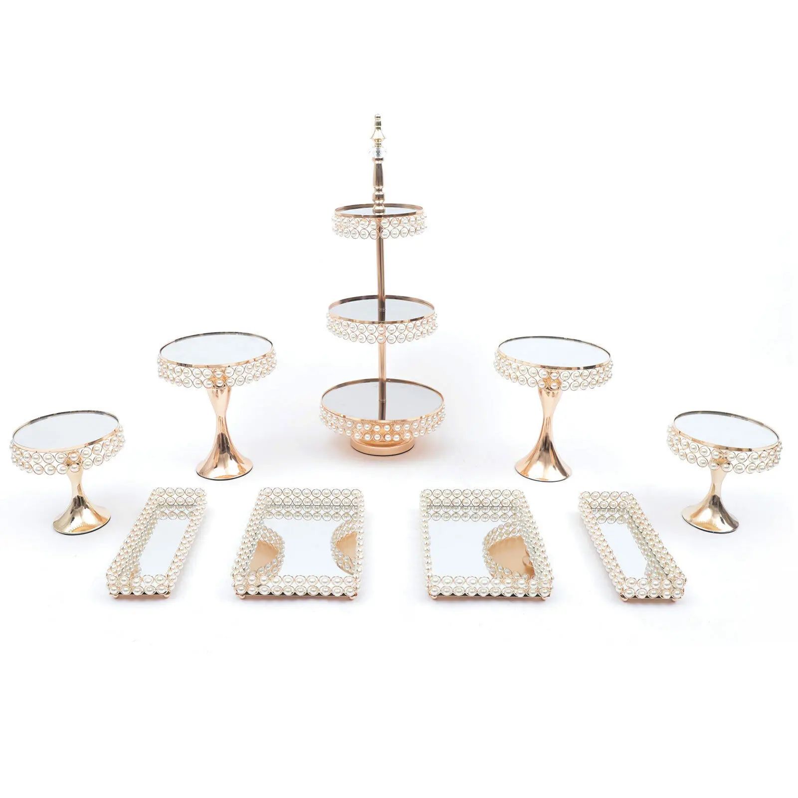 Similar sponsored items See all Feedback on our suggestions   8pcs Cake Stand Set Wedding Birthday Party Cupcake Dessert Tray Wi