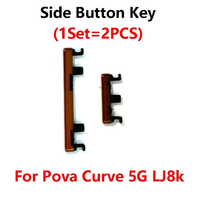 

For Tecno Pova Curve 5G LJ8k Side Volume Button + Power ON / OFF Buttton Key Set Replacement Parts
