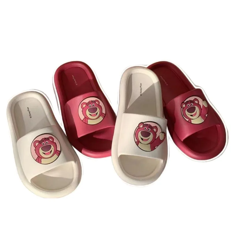 Disney Lotso animation peripheral cartoon cute pattern summer soft-soled slippers bathroom non-slip quick-drying wear-resistant