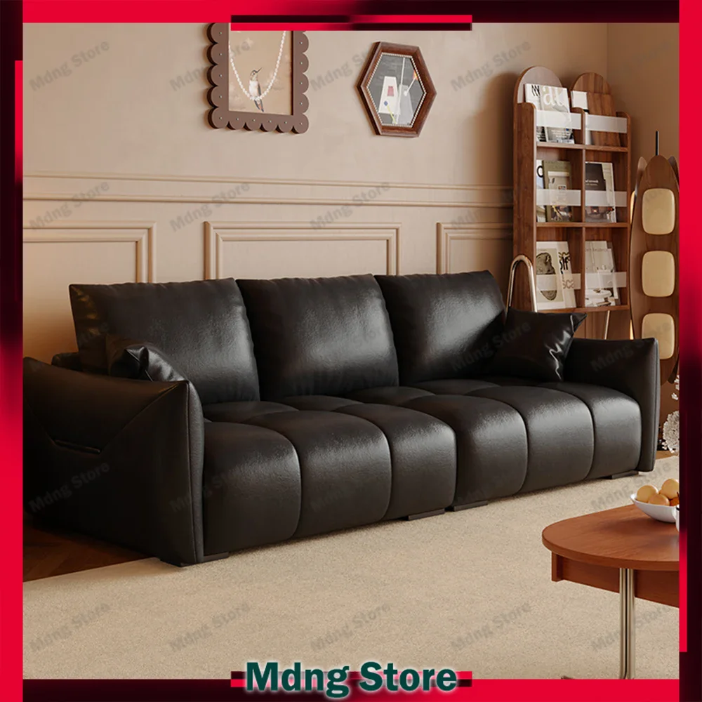 

Designer Black Sofa Living Room Queen Pillow Nordic Reading Sofa Single Background Wall Canape Salon De Luxe Home Furniture