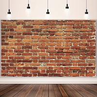 1PC 150cm * 100cm red brick wall background cloth, party event photography background cloth