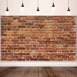 1PC 150cm * 100cm red brick wall background cloth, party event photography background cloth