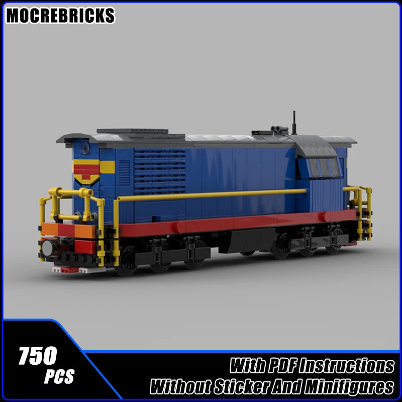 

MOC City Traffic Series Русский дизельный локомотив ChME3 ЧМЭ3 Строительный блок Модель Кирпичи Головоломки Игрушки Рождественский подарок