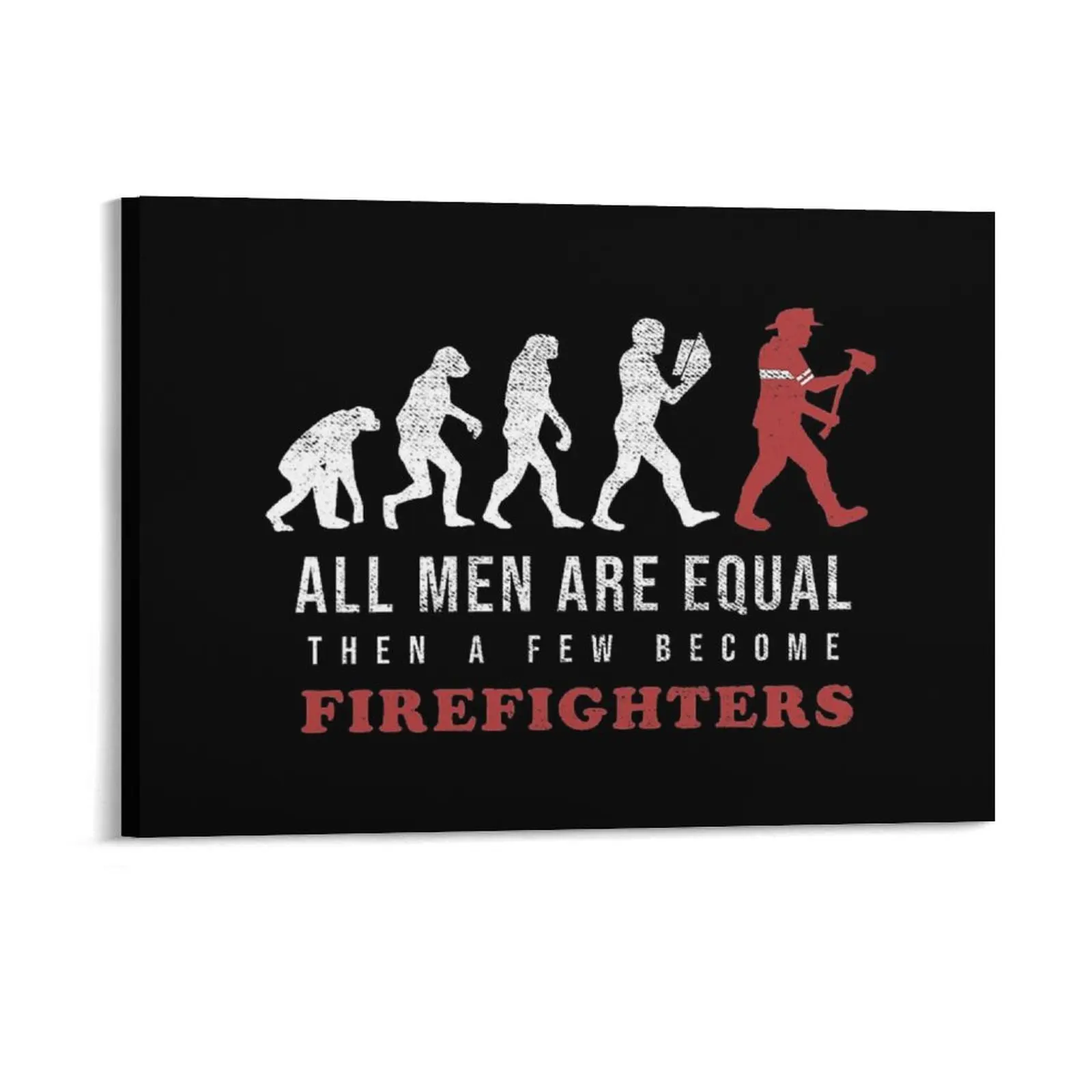 Firefighter S Proud Firemen Gift Canvas Painting Rusty Club Cave Cinema Print Framed Wall Paintings