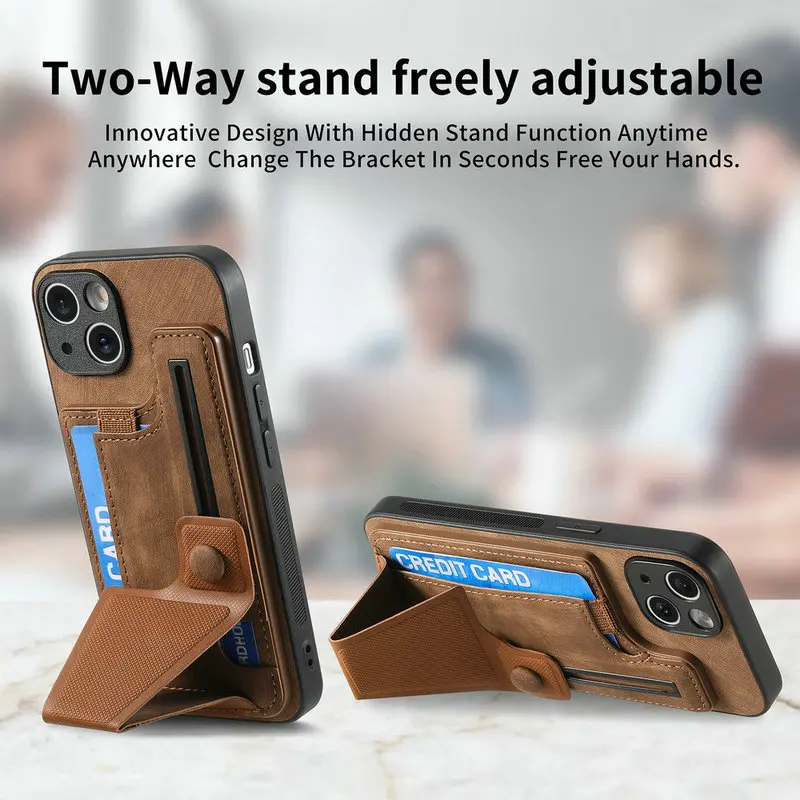 For Redmi Note 13 5G 4G Sliding Leather Case Wristband Back Funda Xiaomi Redmi Note 13 Pro Case Note13 Pro Plus 13R Card Cover