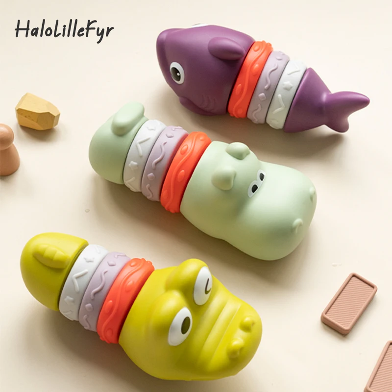 Cute Animal Baby Bath Toys for Boys Girls Shower Gifts Squeeze Squirting Water Toy Toddler Bath Time Fun Kids Swimming Play Toys