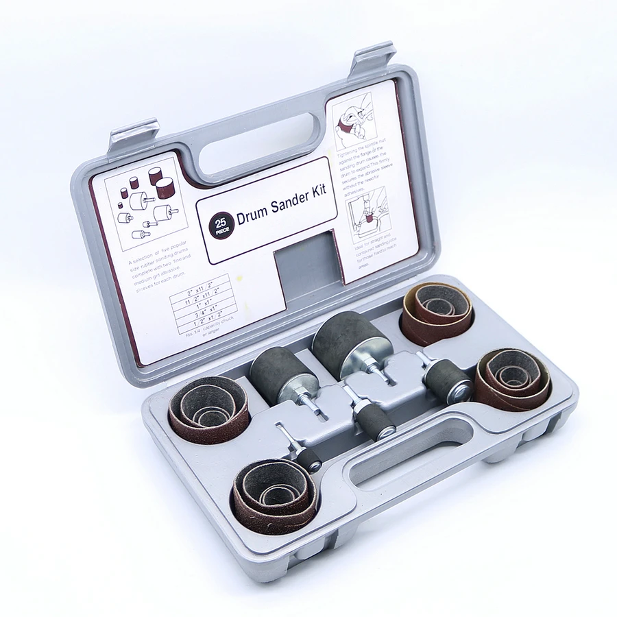 25piece-set-drum-sanding-kit-compatible-with-hand-drills-bench-drill-woodworking-sanding-polishing-tool-set
