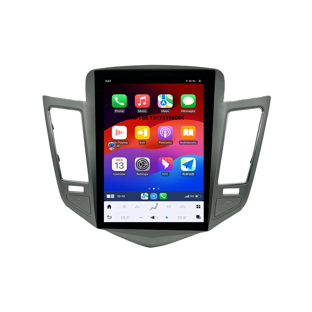 For Cruze 2009-2012 Car Android Navigation Touch Screen Built-in DSP Sound Carplay Head Unit Car Multimedia Player