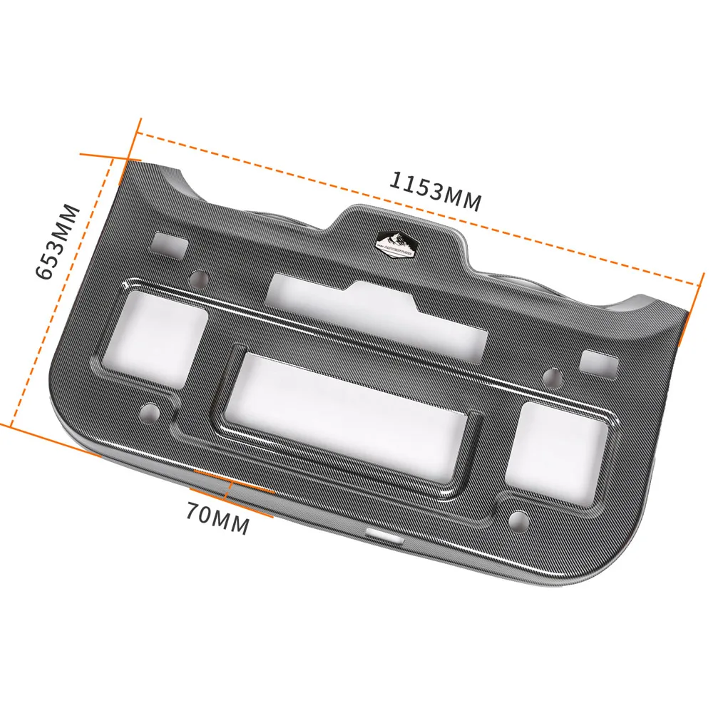Tailgate Anti Kick Panel For Chery Jetour G700 2025 2026 Car Modification Accessories ABS Carbon Fiber Decorative Panel