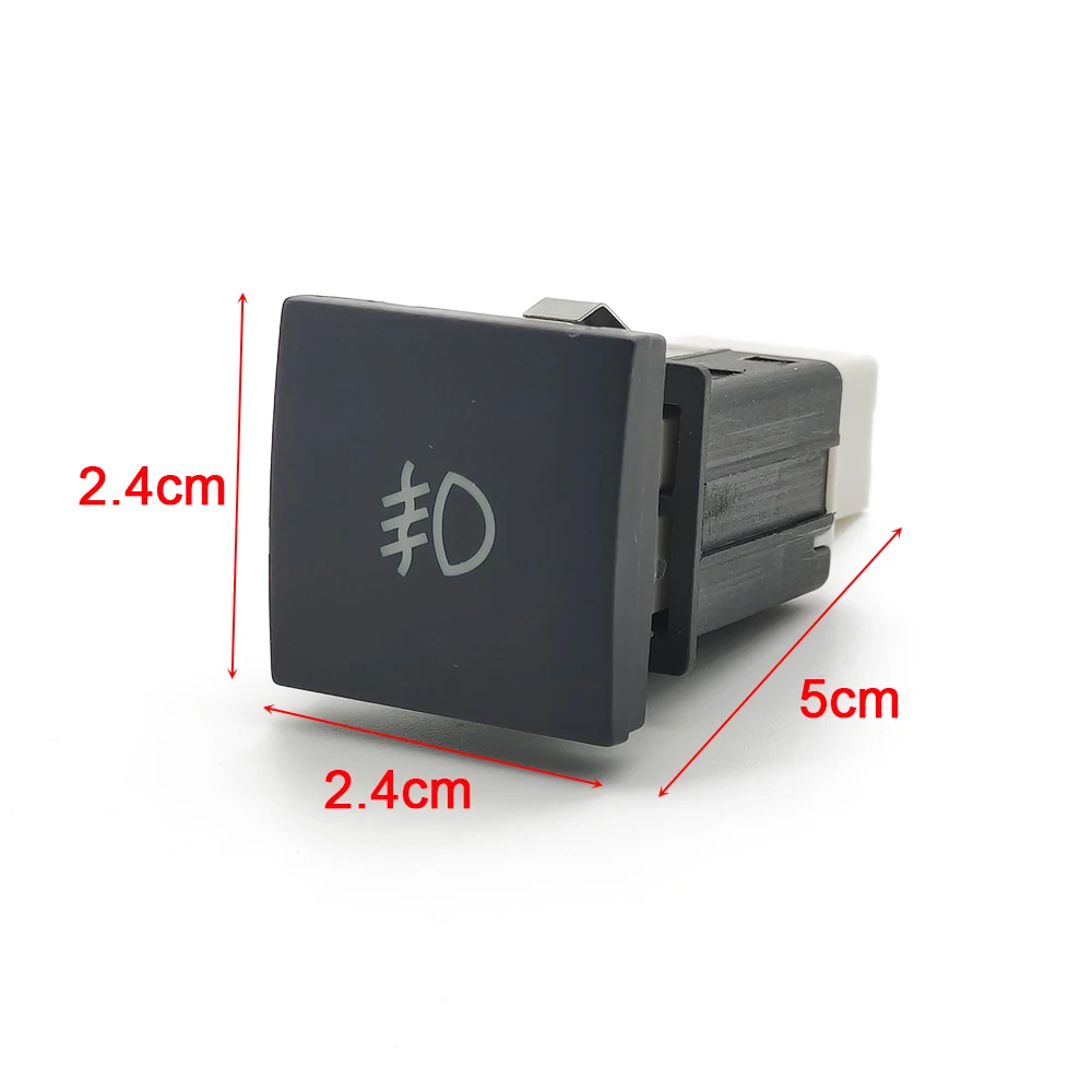 1 Pc Auto Rote LED DRL Licht Verpackung Radar Power On Off Kamera Spiegel Schalter Taste Für VW Golf 6 Jetta 5 MK5 Scirocco Zubehör – Detail 4