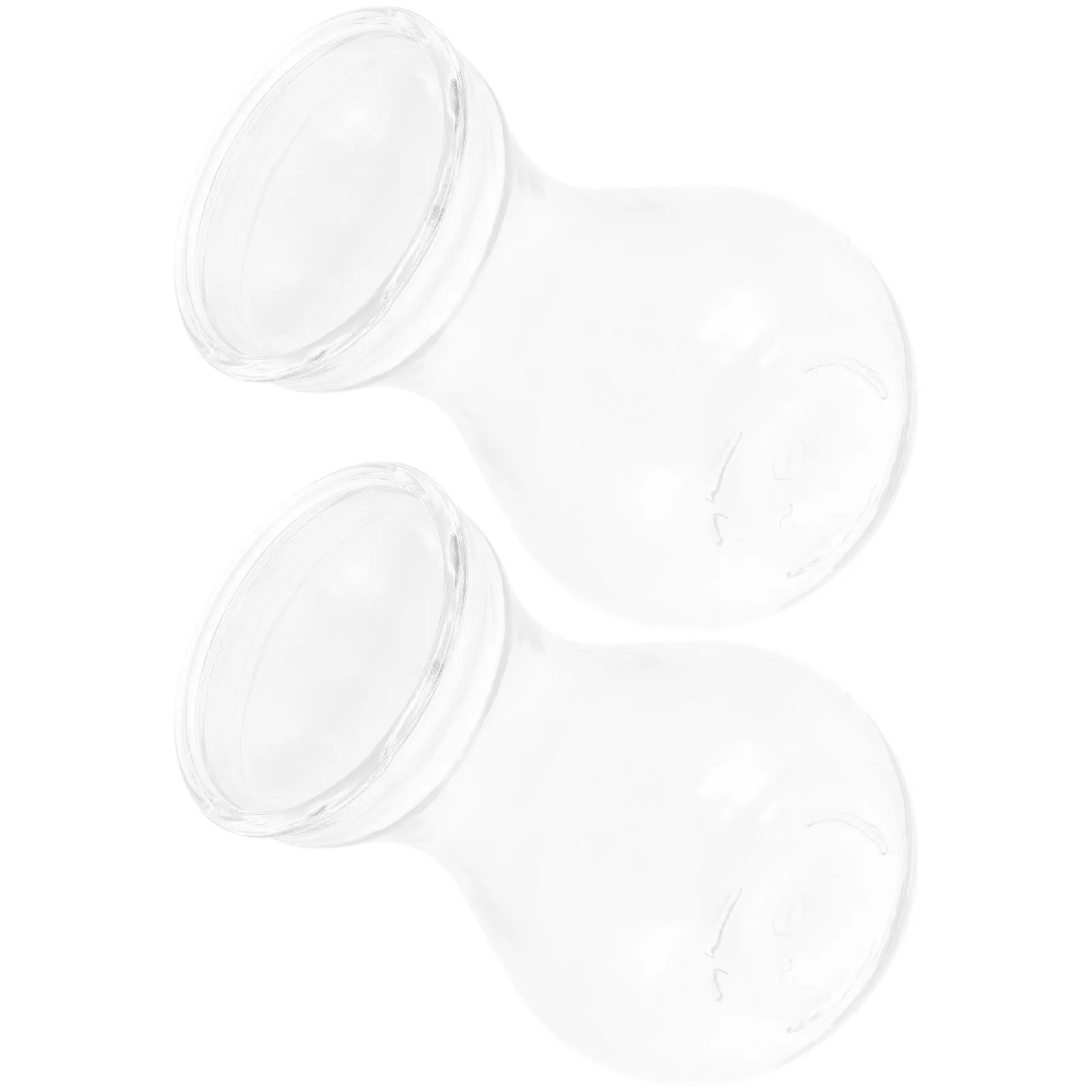 

2 шт. креативные стеклянные вазы, прозрачные, в простом стиле, контейнеры для цветов, с плоским дном, устойчивые, настольные украшения для использования в помещении и на улице