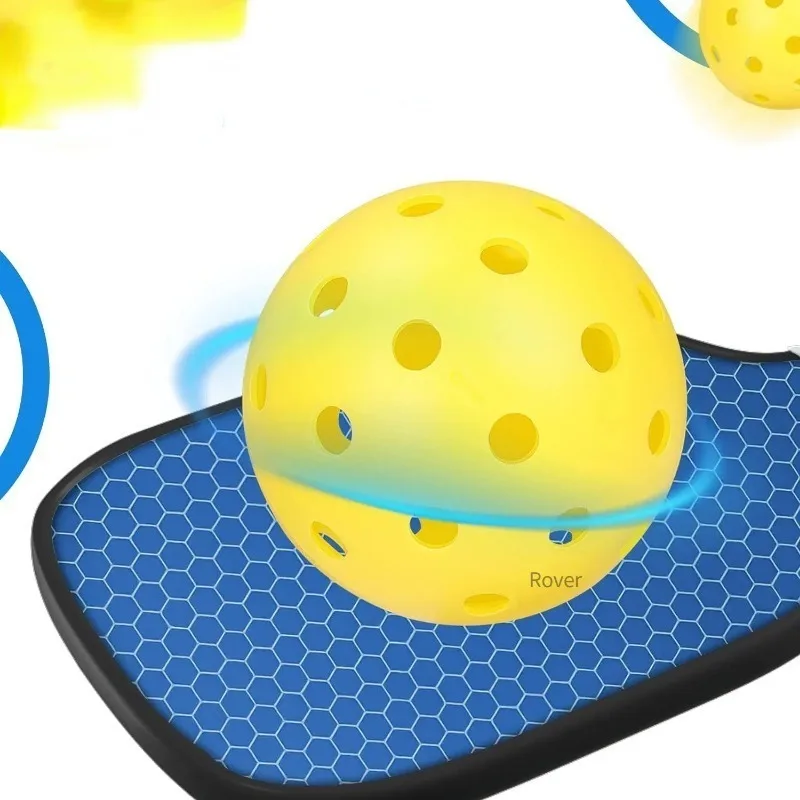 Bolas de Pickleball para exteriores, accesorios de entrenamiento de 40 agujeros, 74mm, bolas de pepinillo estándar, bolas huecas de competición