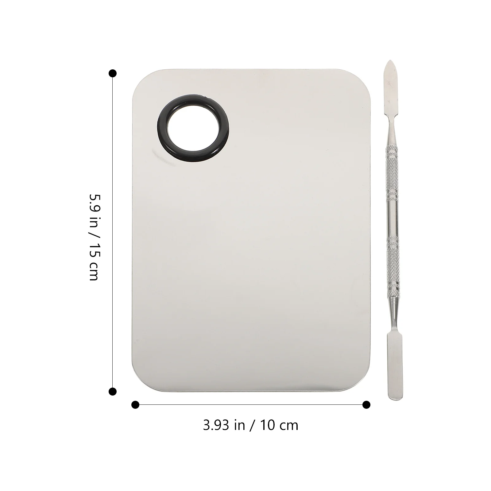 Mélange d'acier inoxydable 16Cm avec spatule pour fond de teint Blush fard à paupières personnalisation mélangeur de maquillage spatule de mélange