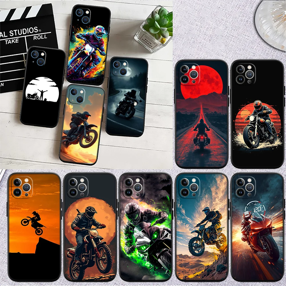 Motorcycle Racing Phone Case for Samsung Galaxy M06 M15 M16 M35 M55 M56 A36 A42 A50 A50S A51 A52 A32 A33