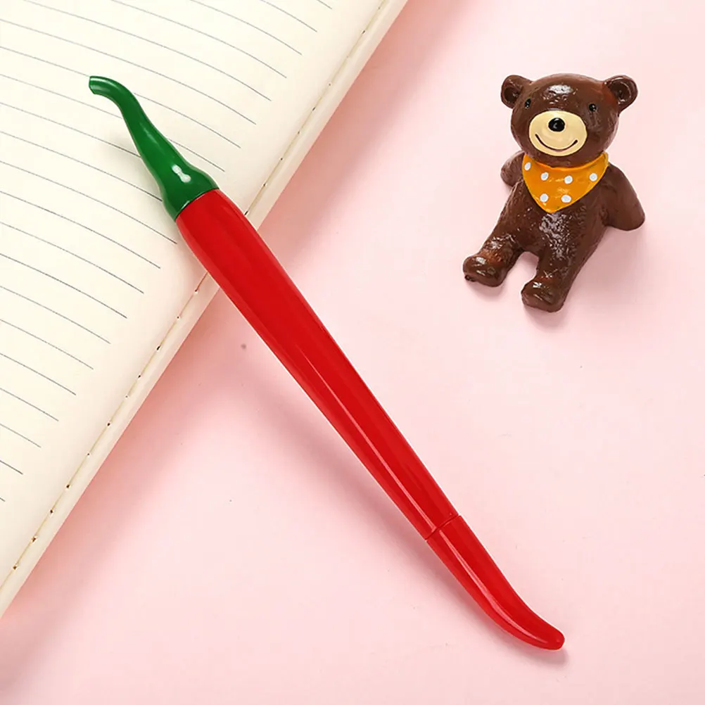 

18pcs Cute Chili Shaped Gel Pen Fine Tip Markers Writing Pens Creative Lovely Kids Students Cartoon Stationery Gifts