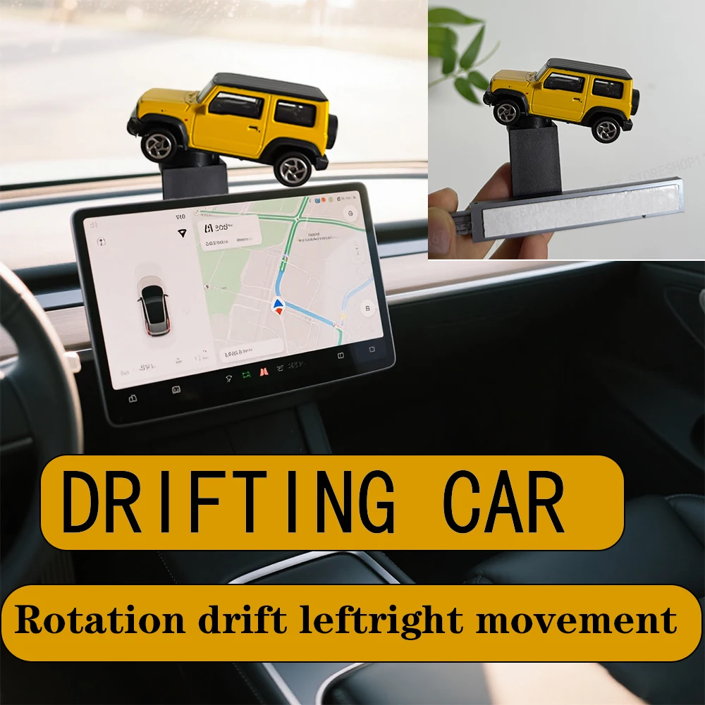 

1PCS Car Drift Rotating Ornaments Auto Dashboard Turning Racing Model Deco Car individuality Center Console Decoration For JIMNY