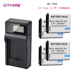 CITYORK BP-70A EA-BP70A Digital Camera Battery for SAMSUNG AQ100 DV150F ES65 ES67 ES70 ES71 ES73 ES74, ES75 ES80 PL80 PL90