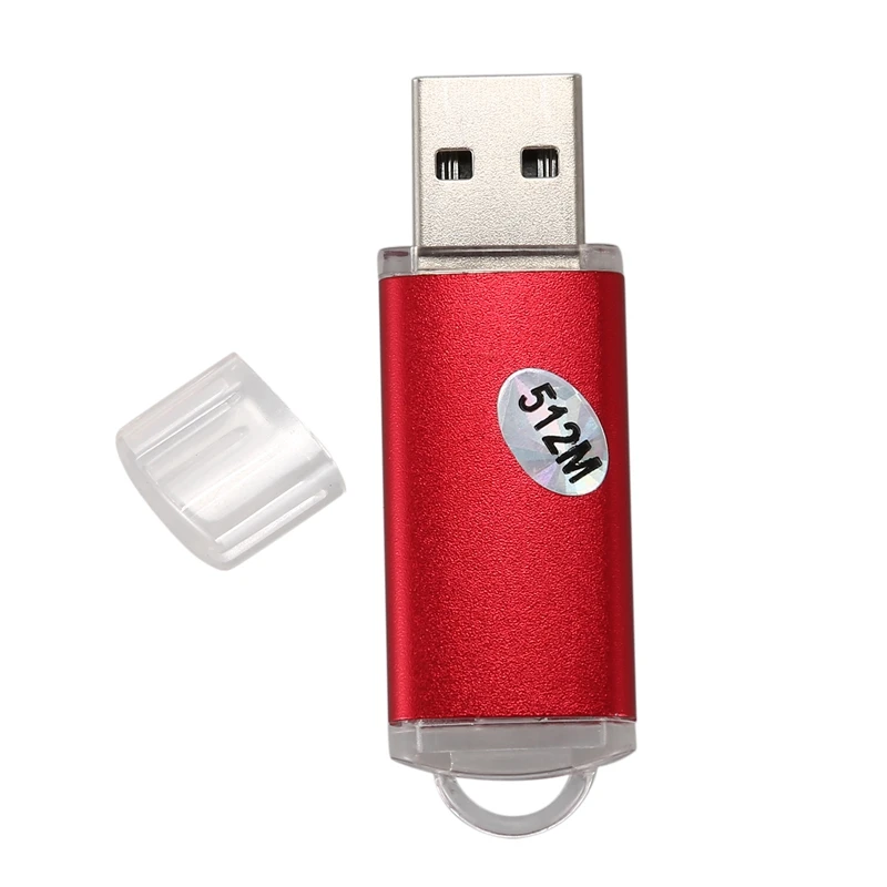 USB 2.0 فلاش ميموري ستيك قلم تخزين الإبهام اللون: أحمر السعة: 512 ميجابايت