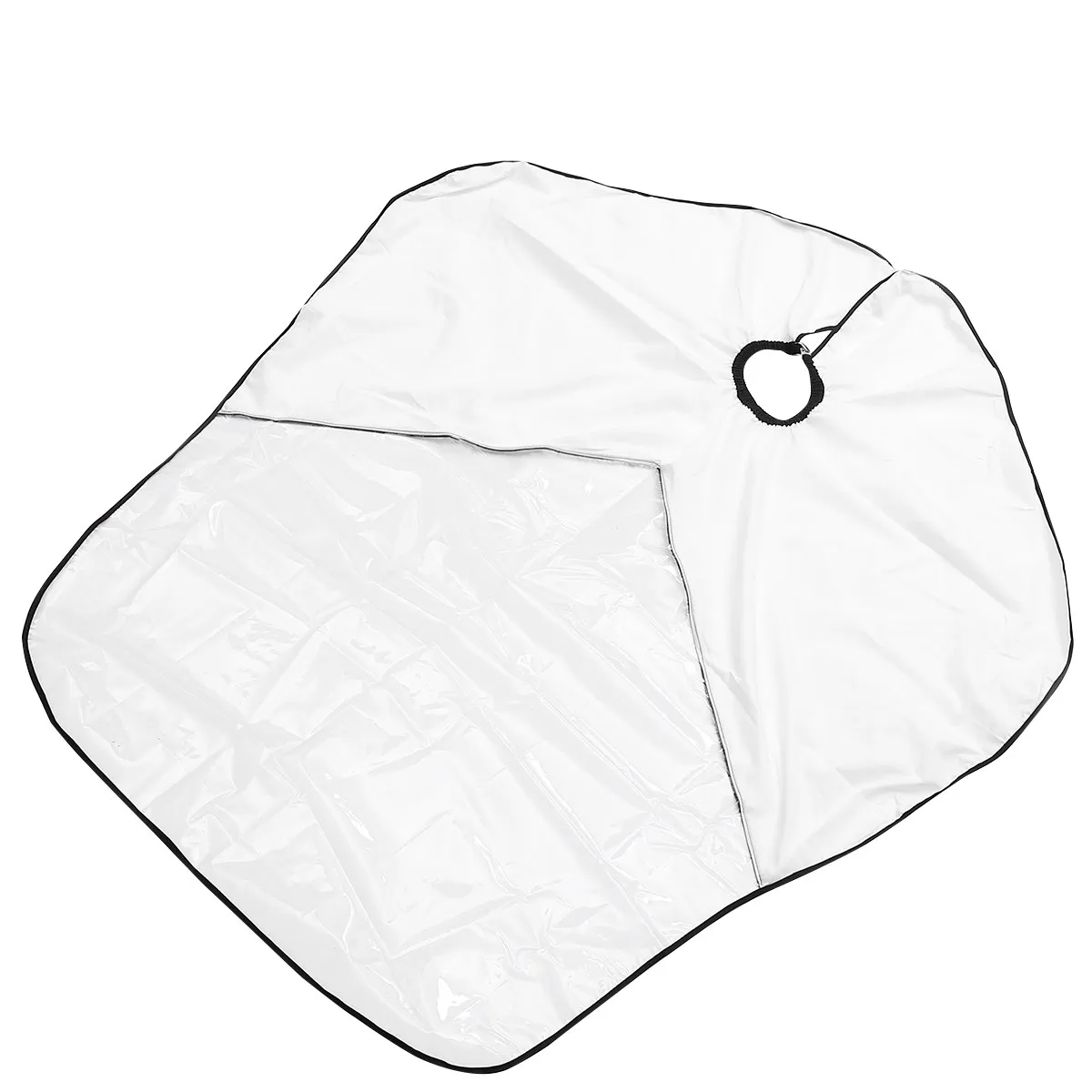Kids Haircut Cape White Premium Polyester Hairdressing Apron Adjustable Neck for Salon Home Hair Styling Cloak Children's