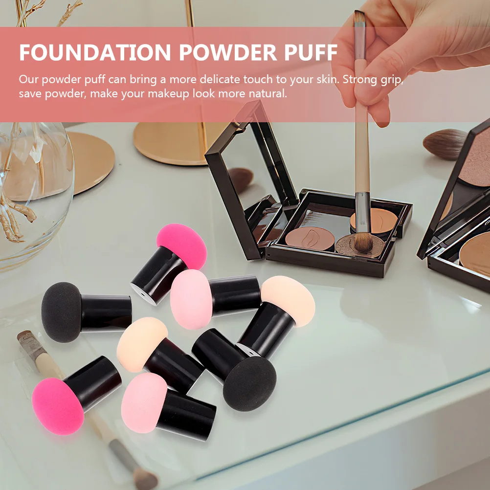 6 stücke Trocken Nass Pilz Make-Up Foundation Puderquaste Langlebige Weiche Werkzeuge Für Frauen Mädchen Make-Up Zubehör