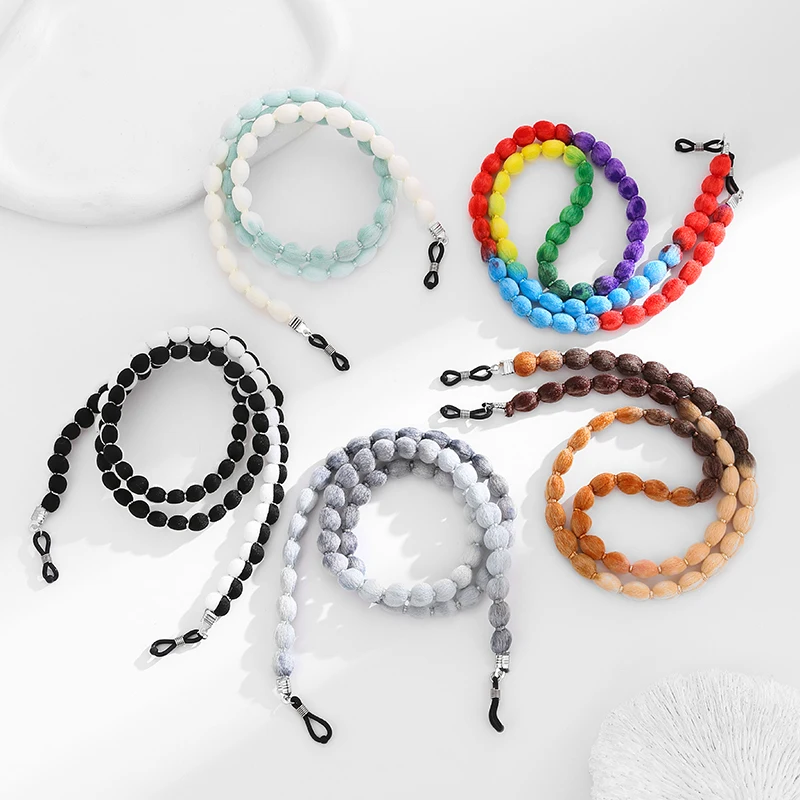 مع يو |   النايلون خيط القطن سلسلة النظارات الفولاذ المقاوم للصدأ للجنسين الرجال النساء الملحقات نظارات الخريف الشتاء جديد