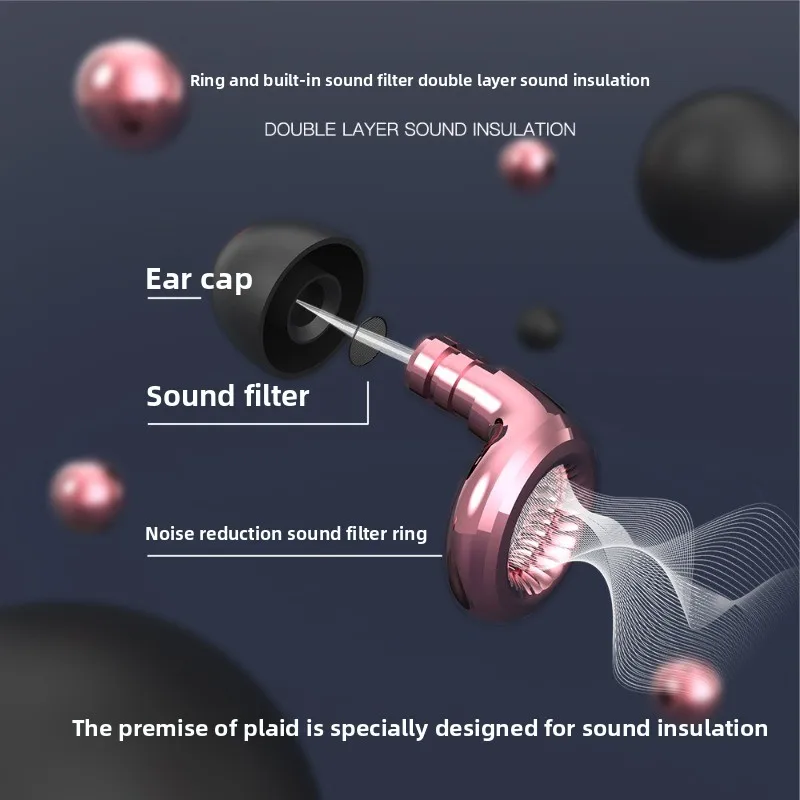 Noise reduction earplugs Sound insulation Silicone sleep Hearing protection Earplugs Sleep special anti-noise
