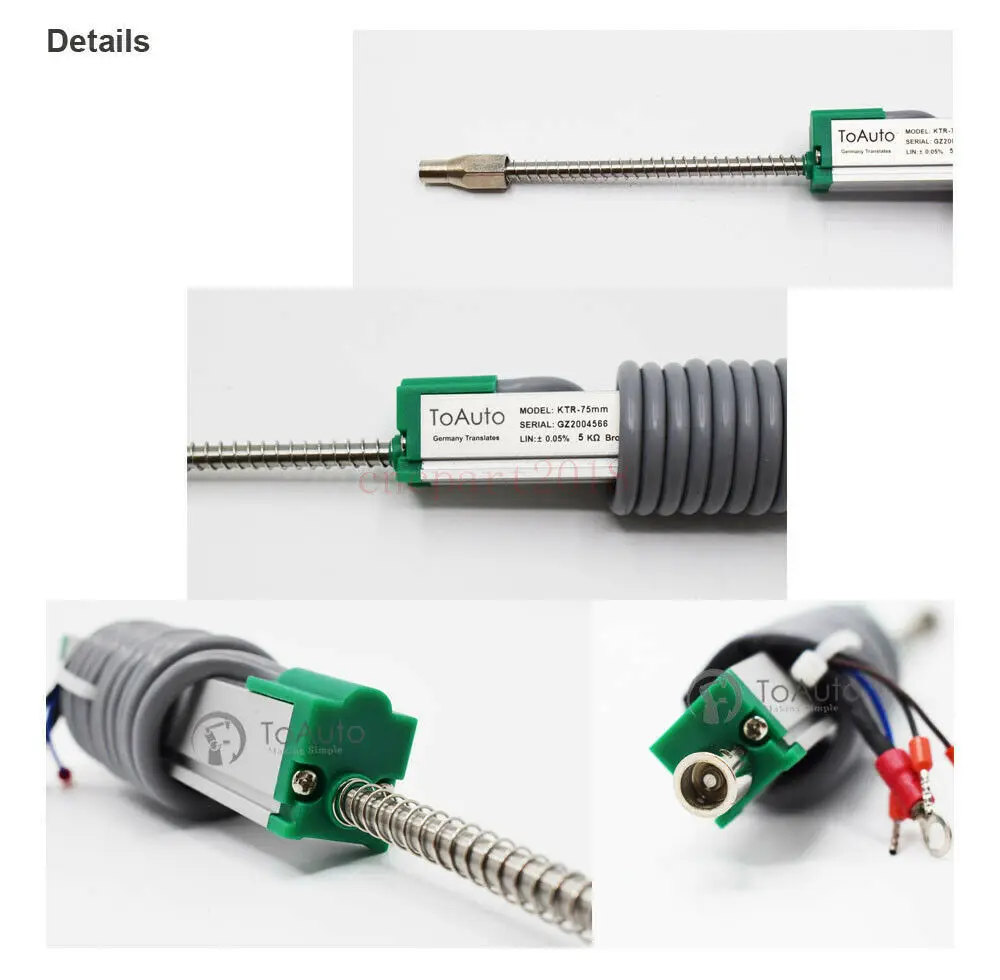 Linear Displacement Sensor Automatic Reset Electronic Ruler of KTR Type 25-150mm for CNC machine measurement