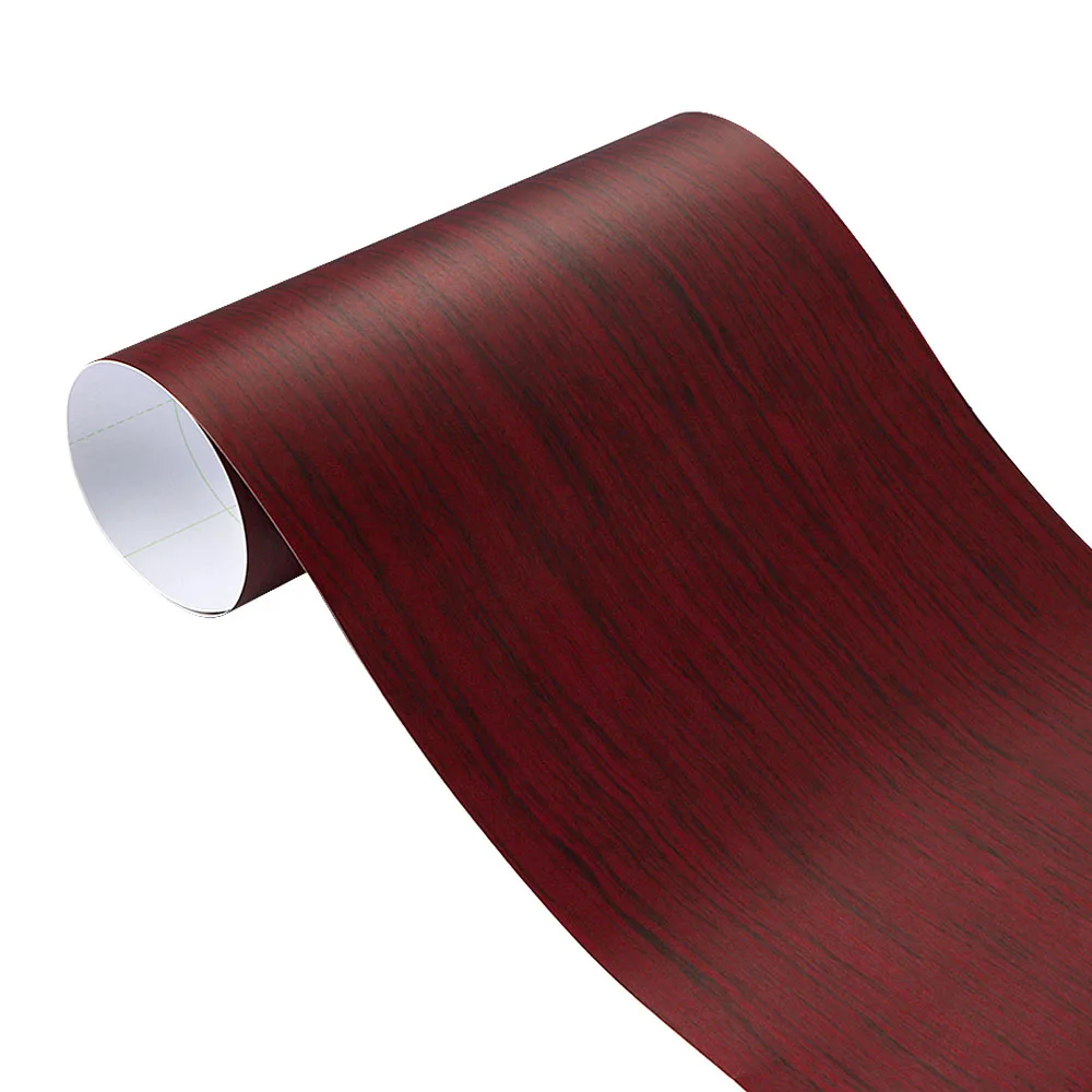 30/10*100cm PVC Self-adhesive Wood Grain Textured Car Vinyl Wrap Film Car Internal Stickers DIY Wallpaper Furniture Accessorries image 3
