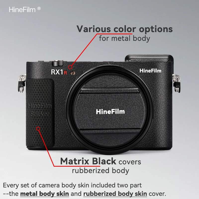 Hinefilm الجلد لسوني DSC-RX1RM3 كاميرا ملصق لسوني RX1R III ملصق مائي الجلد RX1 RIII التفاف غطاء RX1 RM3 الجلد