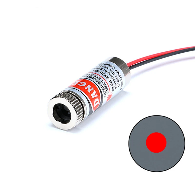 Focus Module Head 12x35mm 3~5V 5mW 650nm Industrial Grade Red Cross Red Dot/line/cross Focus Module Head Tools Reliable