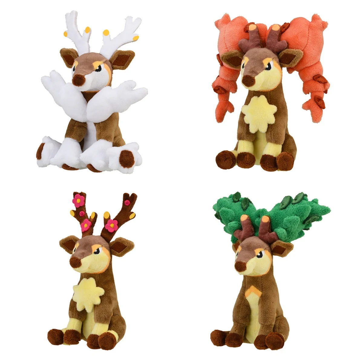 

Pokémon Unova Mini Plush Set (Deerling, Frillish, Jellicent, Foongus) – Cute & Cuddly Souvenir for Fans