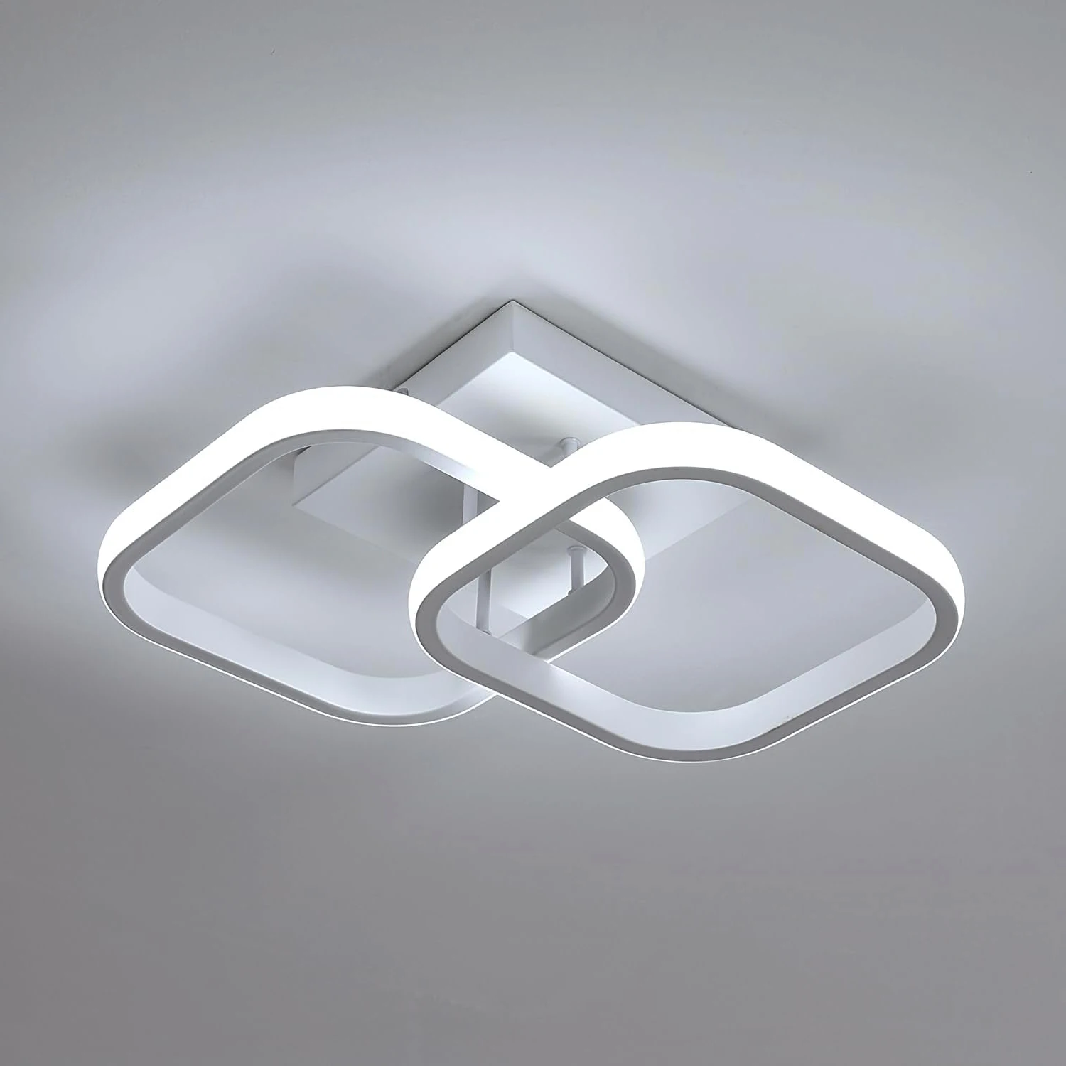 LED Deckenleuchte 30W – moderne quadratische 6500K Lampe für...