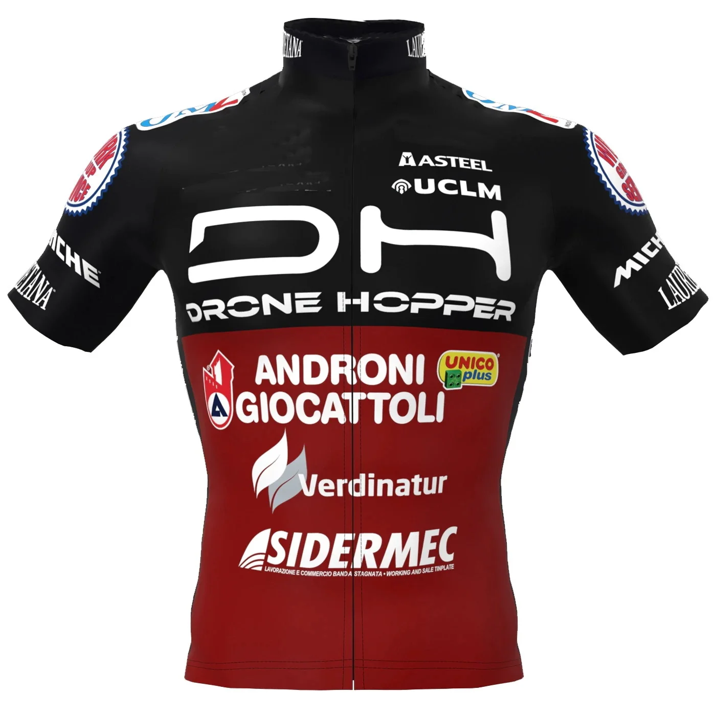 LASER CUT 2022 DRONE HOPPER ANDRONI Team SHORT SLEEVE CYCLING JERSEY SUMMER CYCLING WEAR ROPA CICLISMO+BIB SHORTS