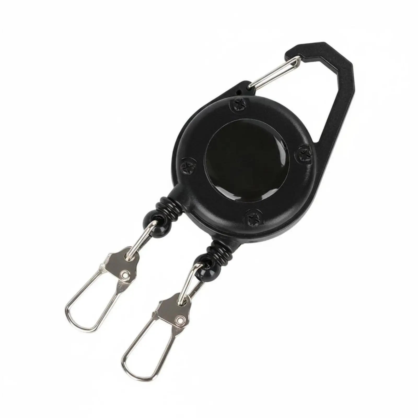 Retractable Badge Clip Easy to Attach Double Clip Badge Reel