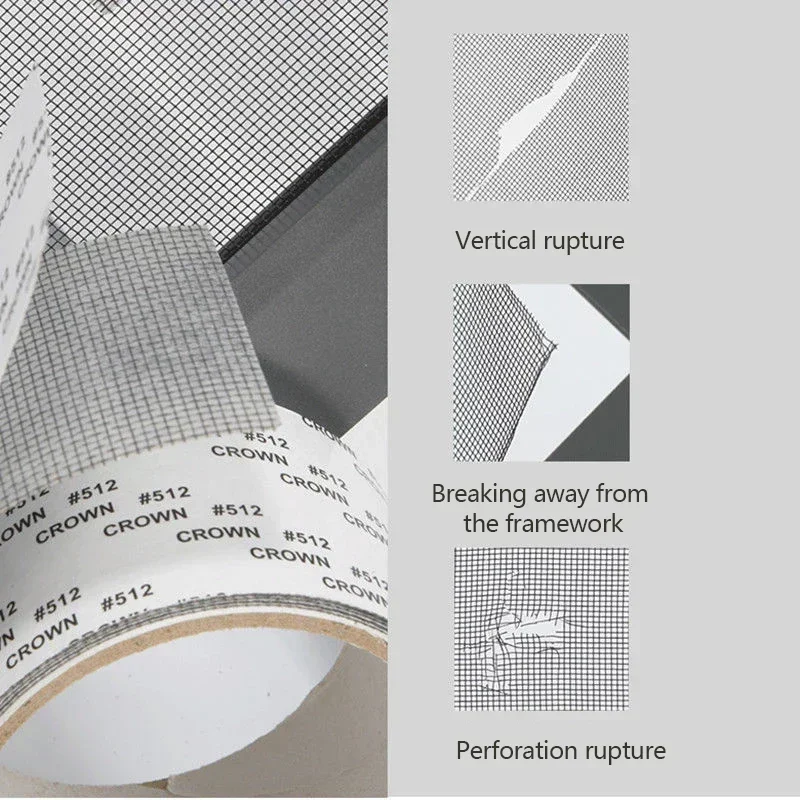 Прочная лента для ремонта оконных экранов, самоклеящаяся сетчатая лента, сетка для фиксации дверей, покрывающая отверстия, слезы, противомоскитная сетка