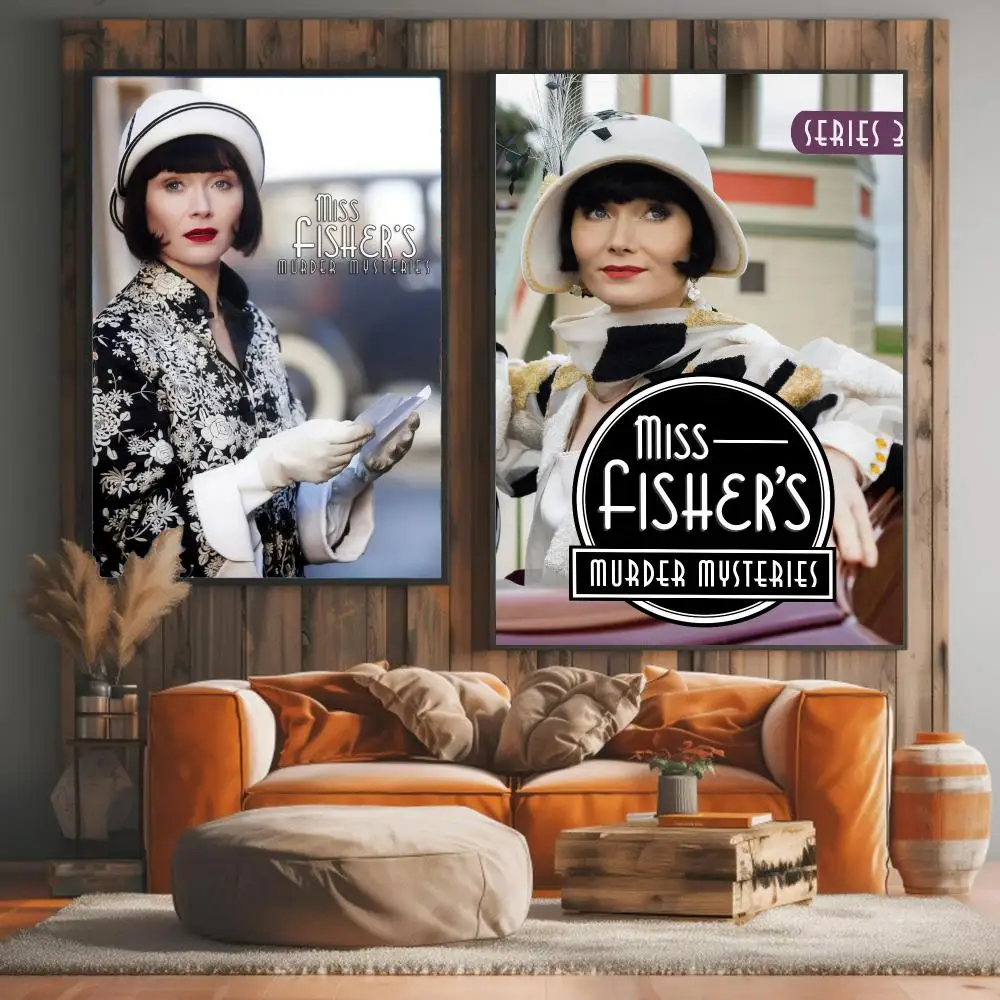 tv series M-Miss Fishers Murder Mysteries-S Painting Calligraphy Elegant Botanical Decor for Living Room Modern Interior Design