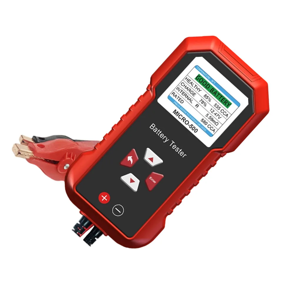 MICRO-500 12V For Battery Tester Internal Resistance Analyzer For Automotive Circuit Diagnostic Tool With Color Screen And QR Re