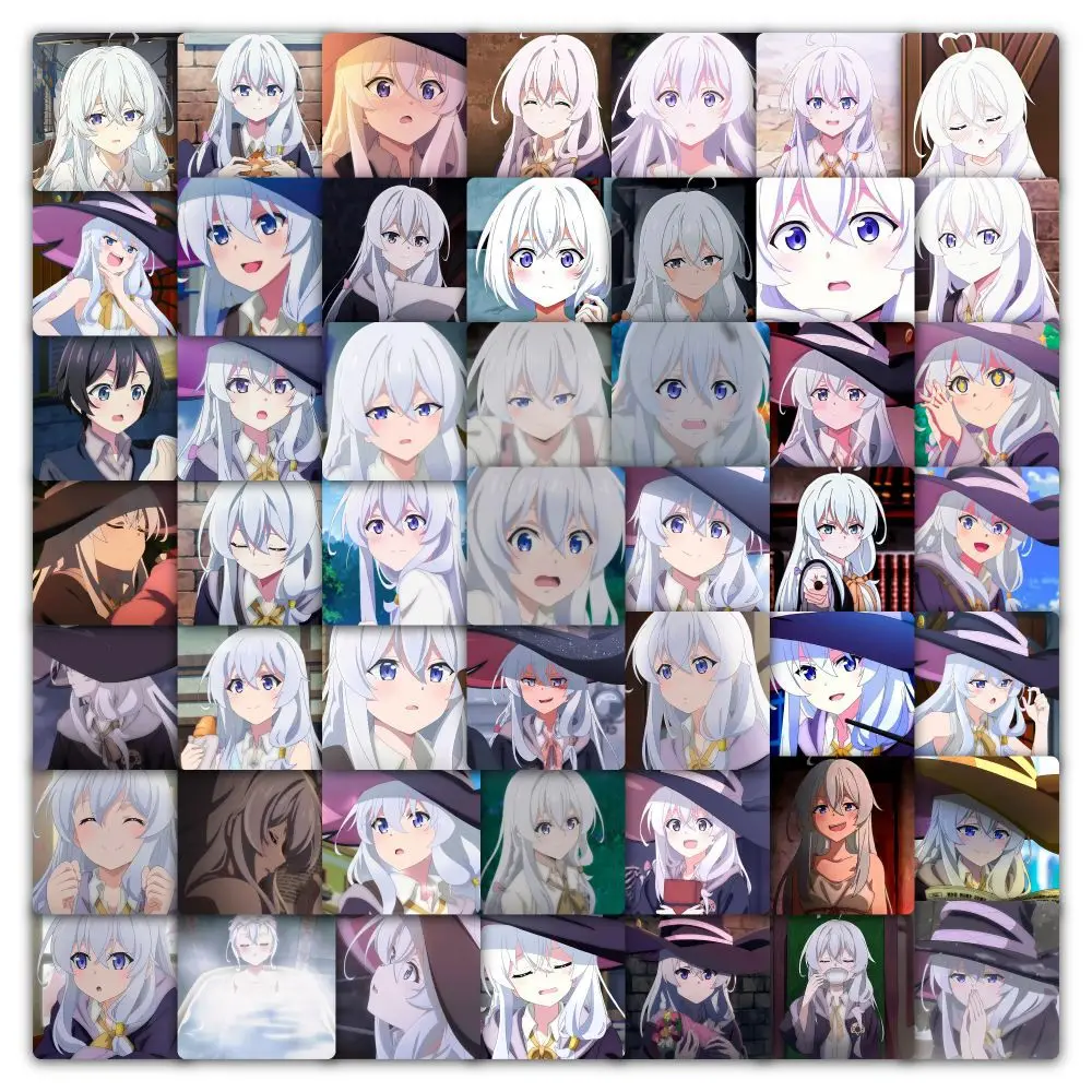 120PCS Hexe Reise Irena Animation Sage Peripherie Sekundäre Element Material Dekoration Flache Wasserdichte Aufkleber