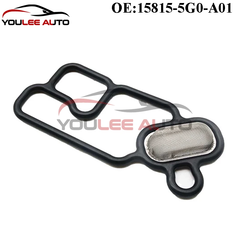 

New 15815-5G0-A01 158155G0A01 VVT Variable Timing Spool Solenoid Valve Gasket Filter For Honda Accord 2014-2018 Auto Parts