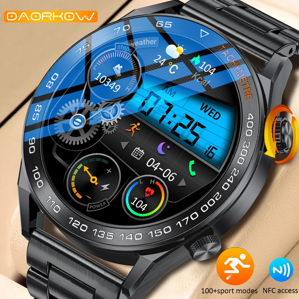 

2023 For HuaweiGT5 Xiaomi Smartwatch Men 1.5-Inch 390*390 HD Screen Heart Rate Monitor Bluetooth Call IP68 Waterproof Smartwatch