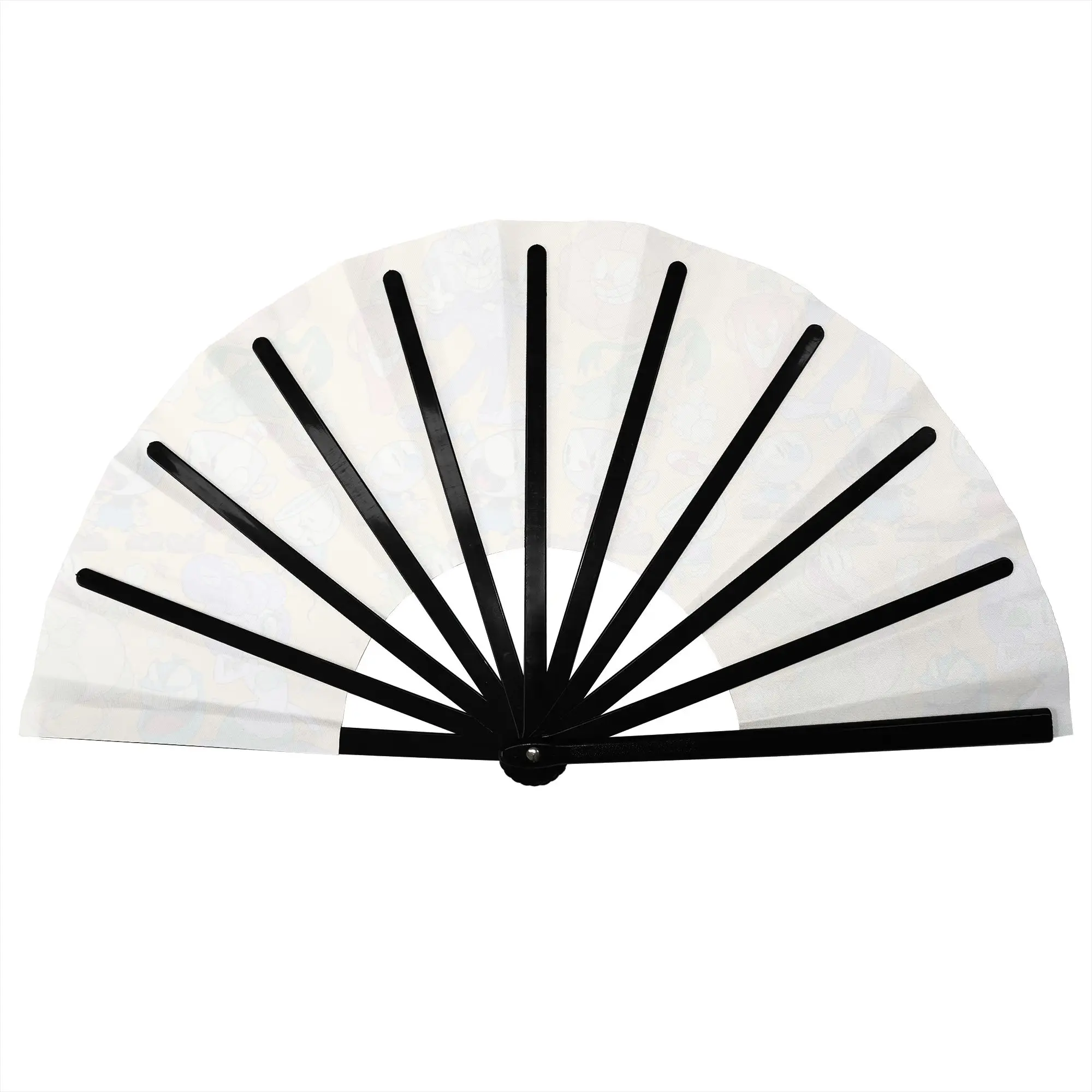 Customized Gothic Vintage Retro Cartoons C-Cupheades Portable Pocket Fan Folding Fan Chinese Dance Handheld Cooling Fans