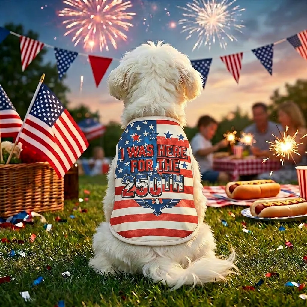 Chaleco para perros con estampado de bandera de EE. UU. - 4 de julio - imagen 3