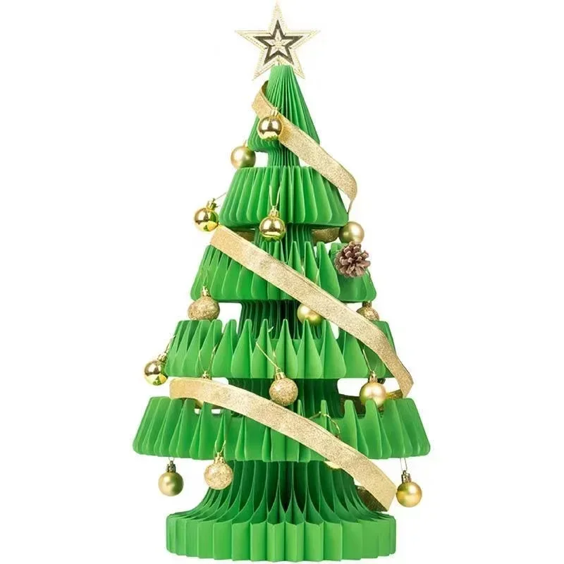 

2023 Christmas Tree Folding Model, Christmas Decorations, Large Ornaments, Snowman Folding Ornaments, Various Gifts As Gifts