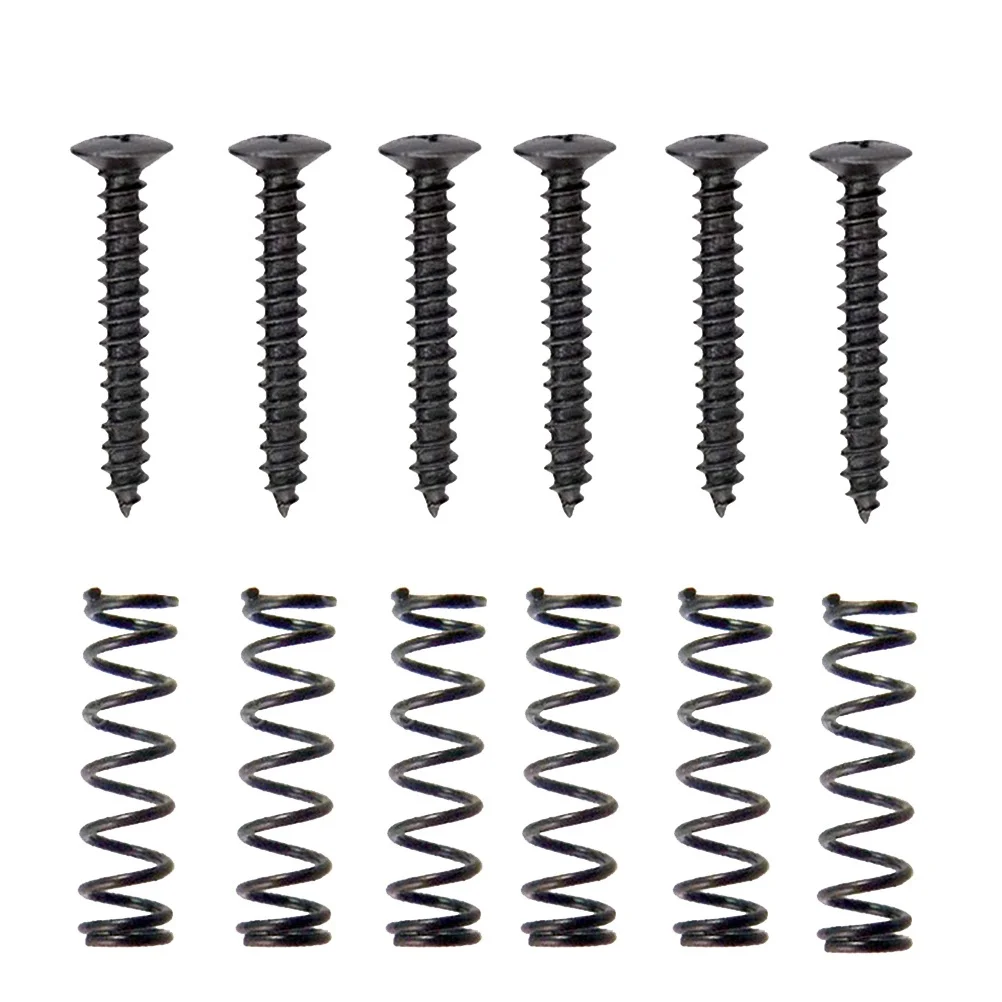 

Guitar Screw and Spring Set Pickup Screws Repair Parts Springs Black Maintenance Kit Tuning