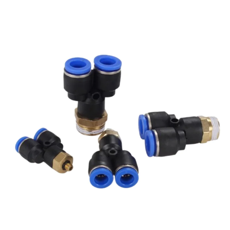 10/20PCS PX series Y-shaped three-way pneumatic fittings quick connector PX4-M5 PX4-01 PX6-M5 PX6-01 PX8-01 PX10-01 PX12-01