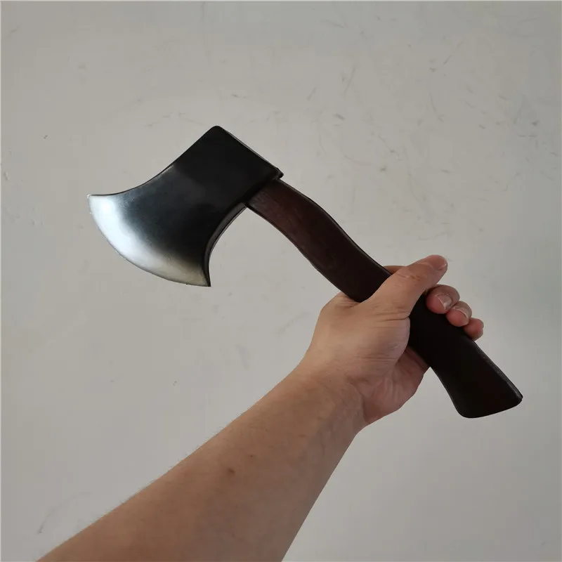 Topór taktyczny dla dzieci Axe odkryty polowanie Camping Survival gry seksowne Anime Movie Cosplay Axe broń Role Playing rekwizyty PU zabawka 28cm